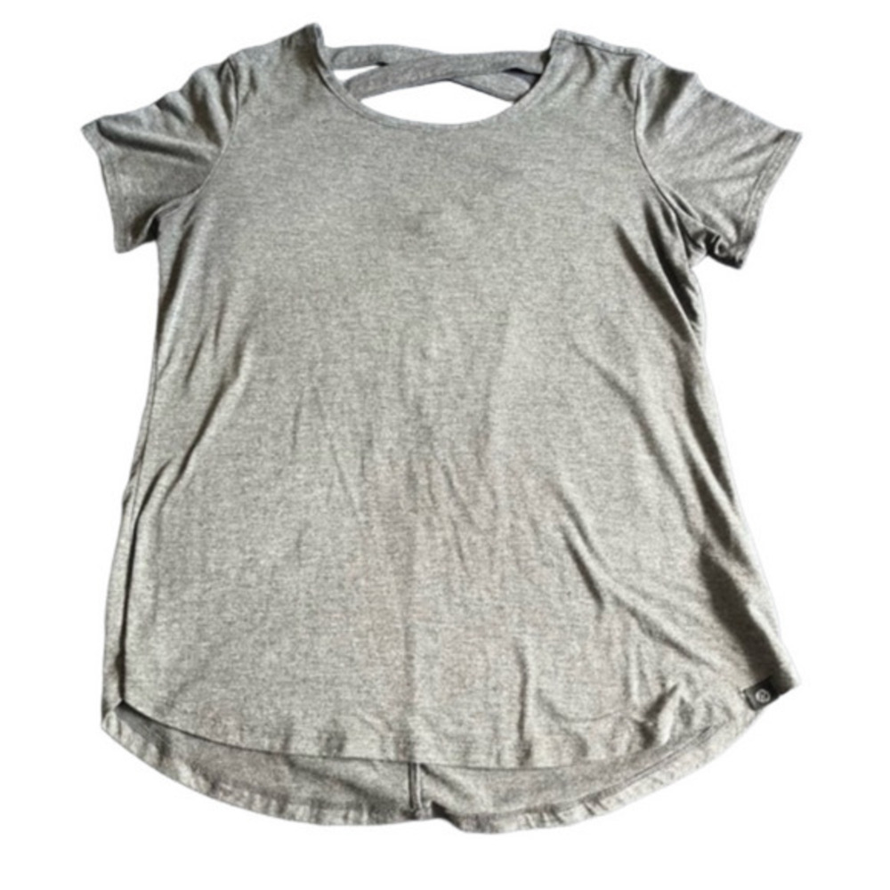 Bally Total Fitness Yoga Top Women’s Gray Size Medium